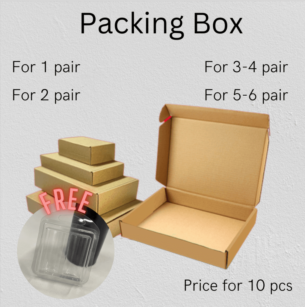 Packing Box with Free Transparent Packing Ready Stock for 10 pcs ...