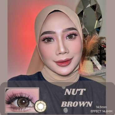 Nut Brown 14.5 (effect 16mm) 0-600 Power Contact Lens