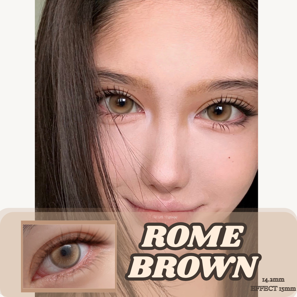 Rome Brown 14.5mm (Effect 16mm) 0-600 Power